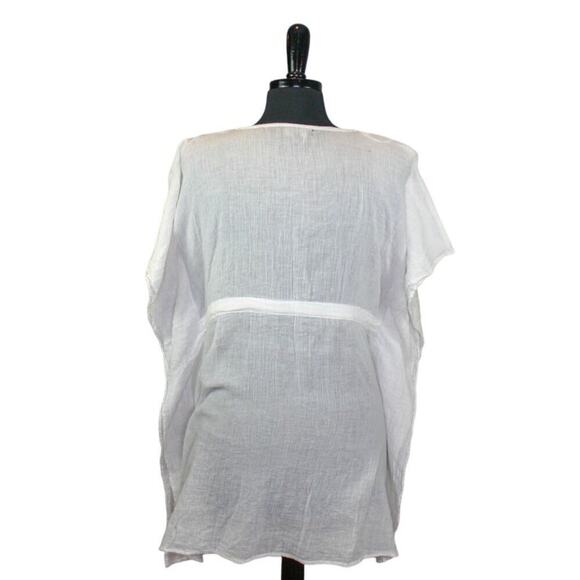 Spiaggia Dolce Cover Up Top Beaded Sequin Beach Resort Summer Size M - Picture 3 of 6